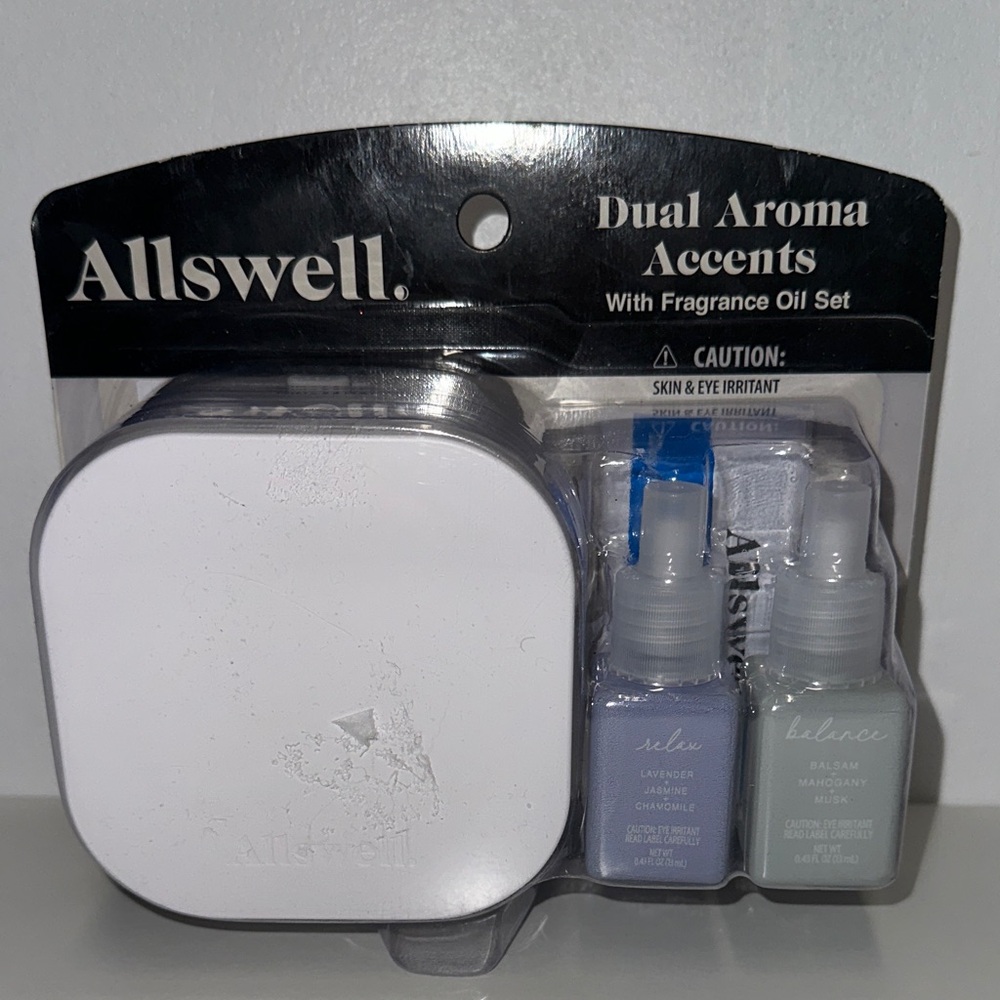 Swell Dual Aroma Fragrance Oil Set - White and Gray